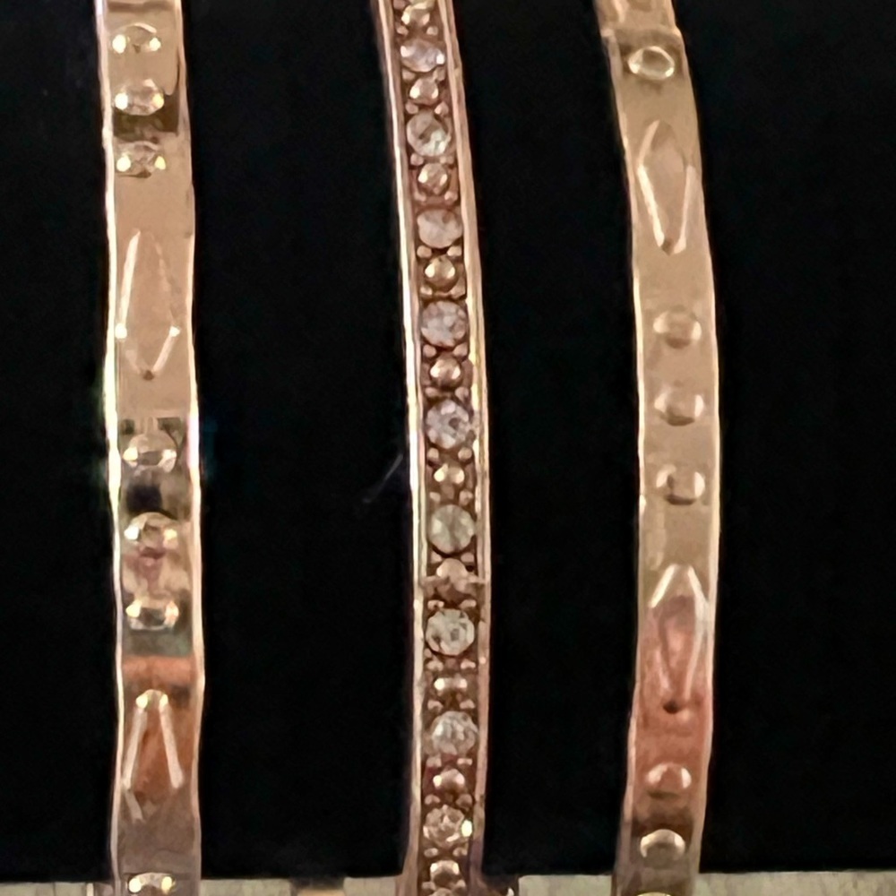 Elegant Gold-Tone Bangle Set